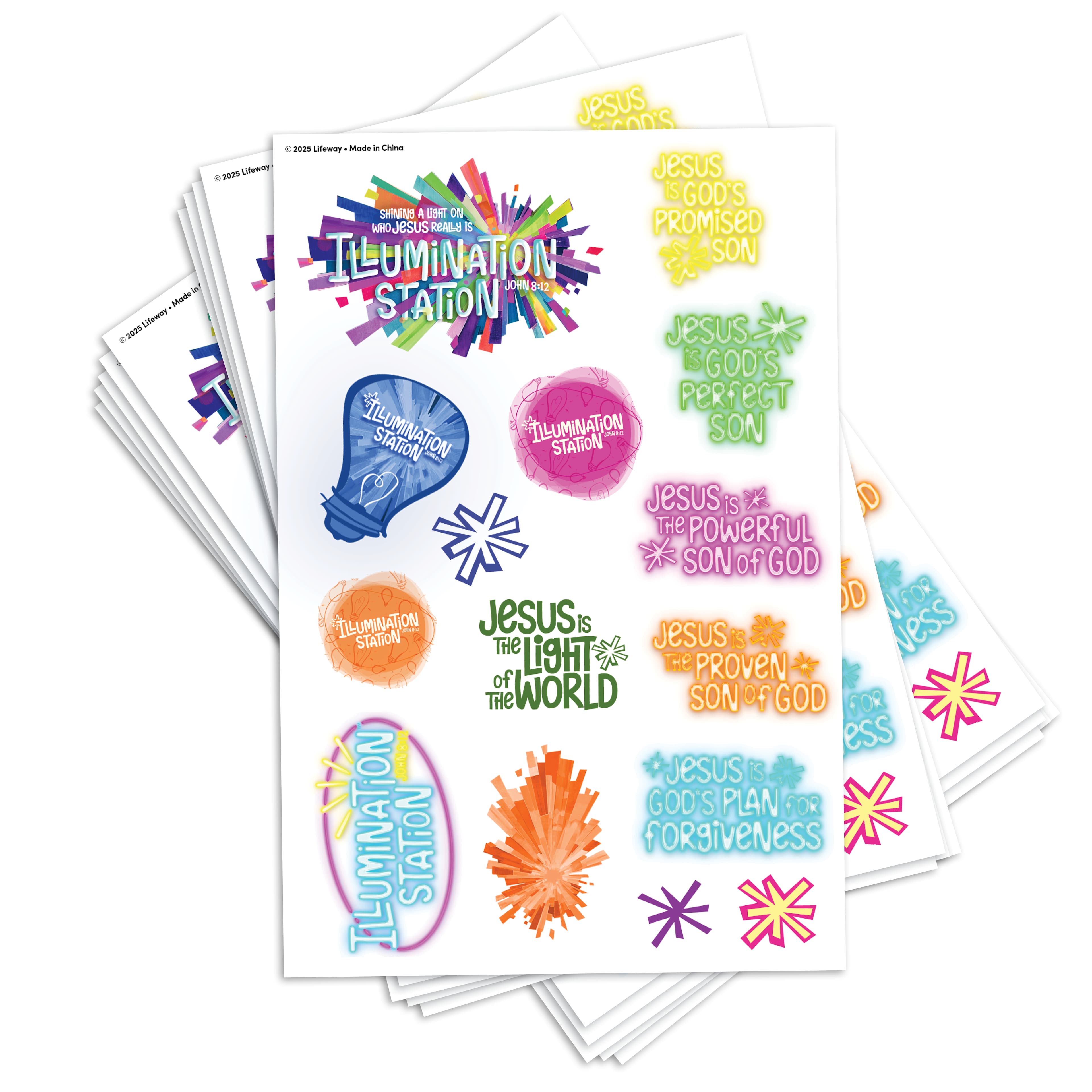 On The Road VBS Paper Name Tags & Labels - 100 Pack, 3.5" X 2.25", Bible School Supplies
