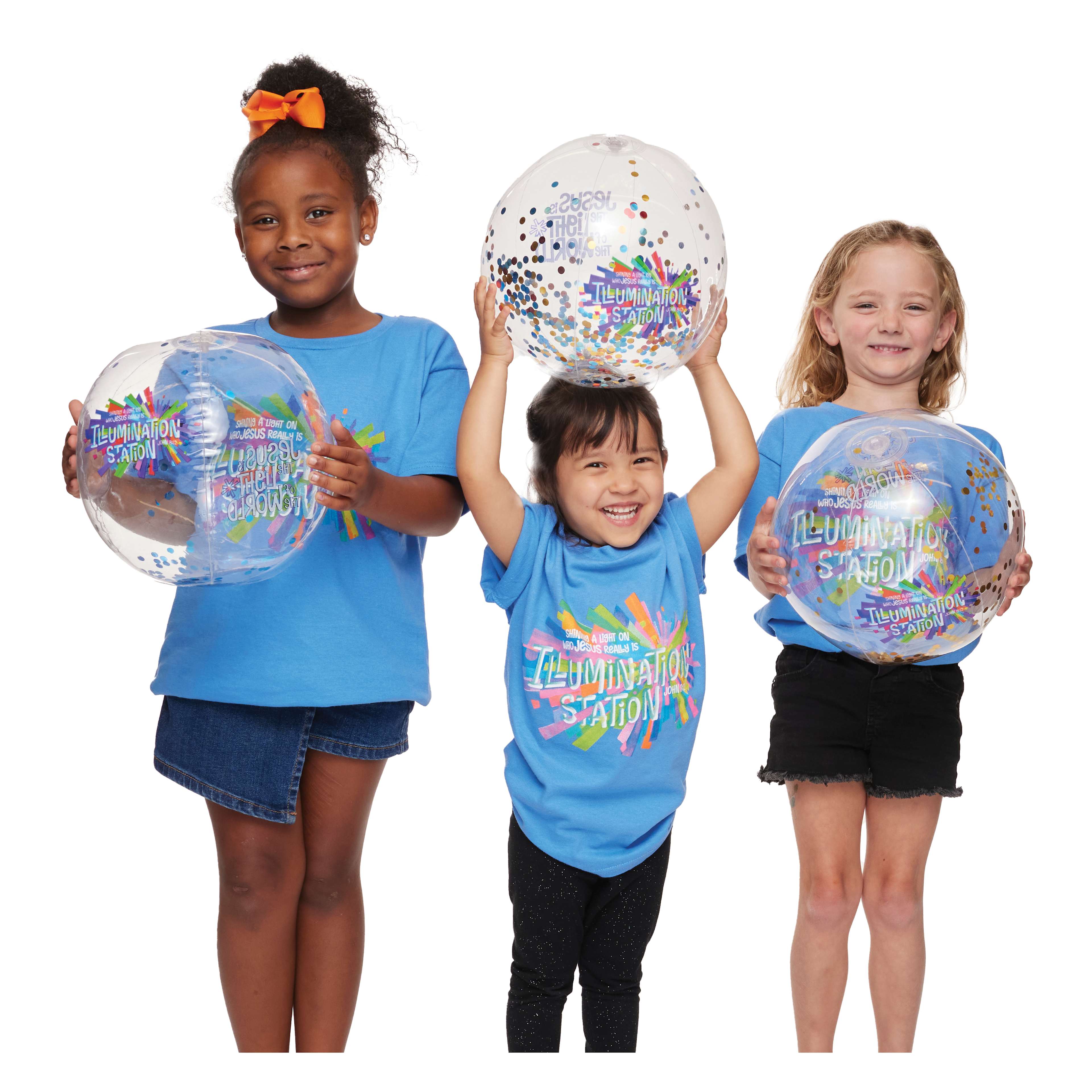 slide 2 of 2 for VBS 2026 Glitter Beach Balls (3 Pack)