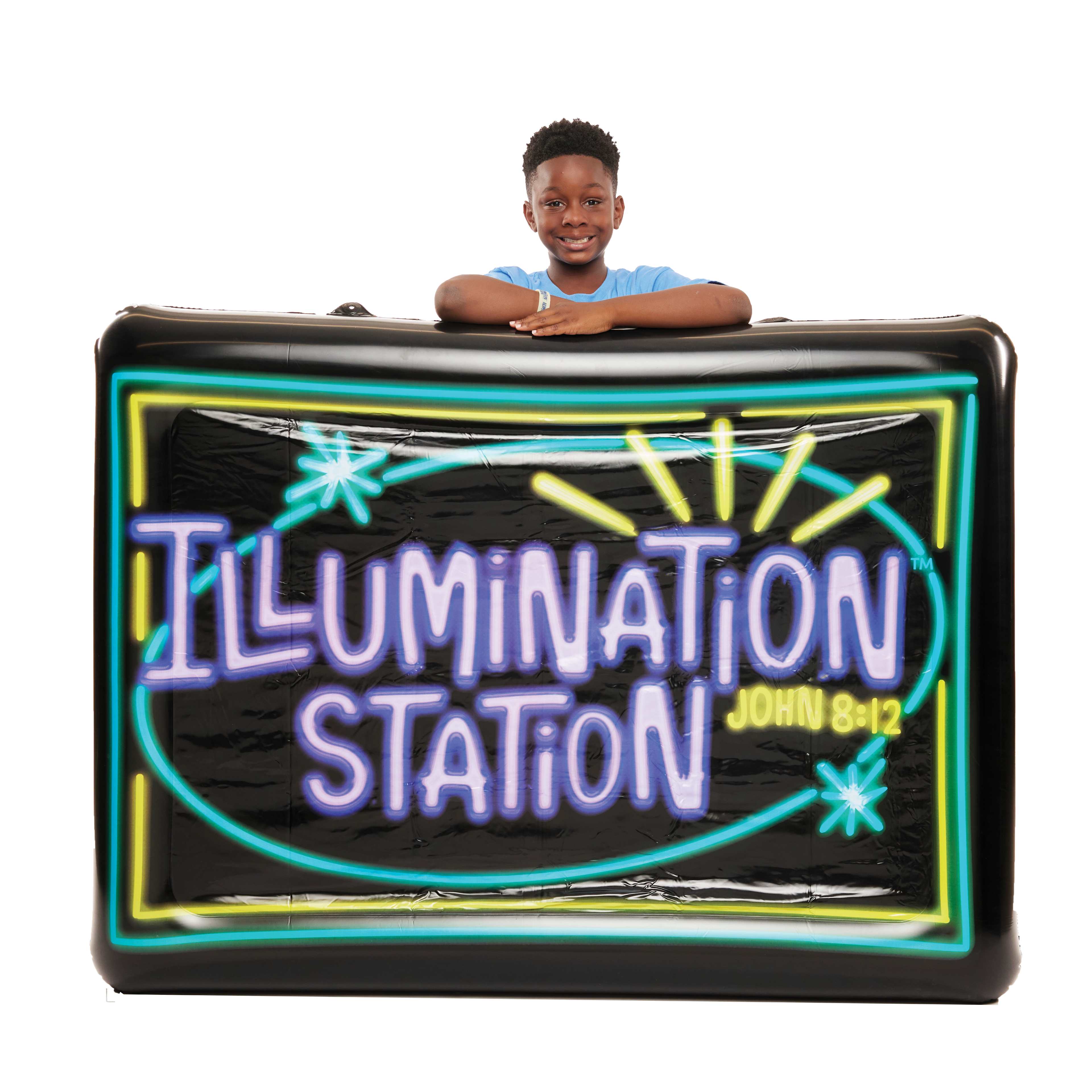 slide 1 of 2 for VBS 2026 Large Neon Sign - Inflatable