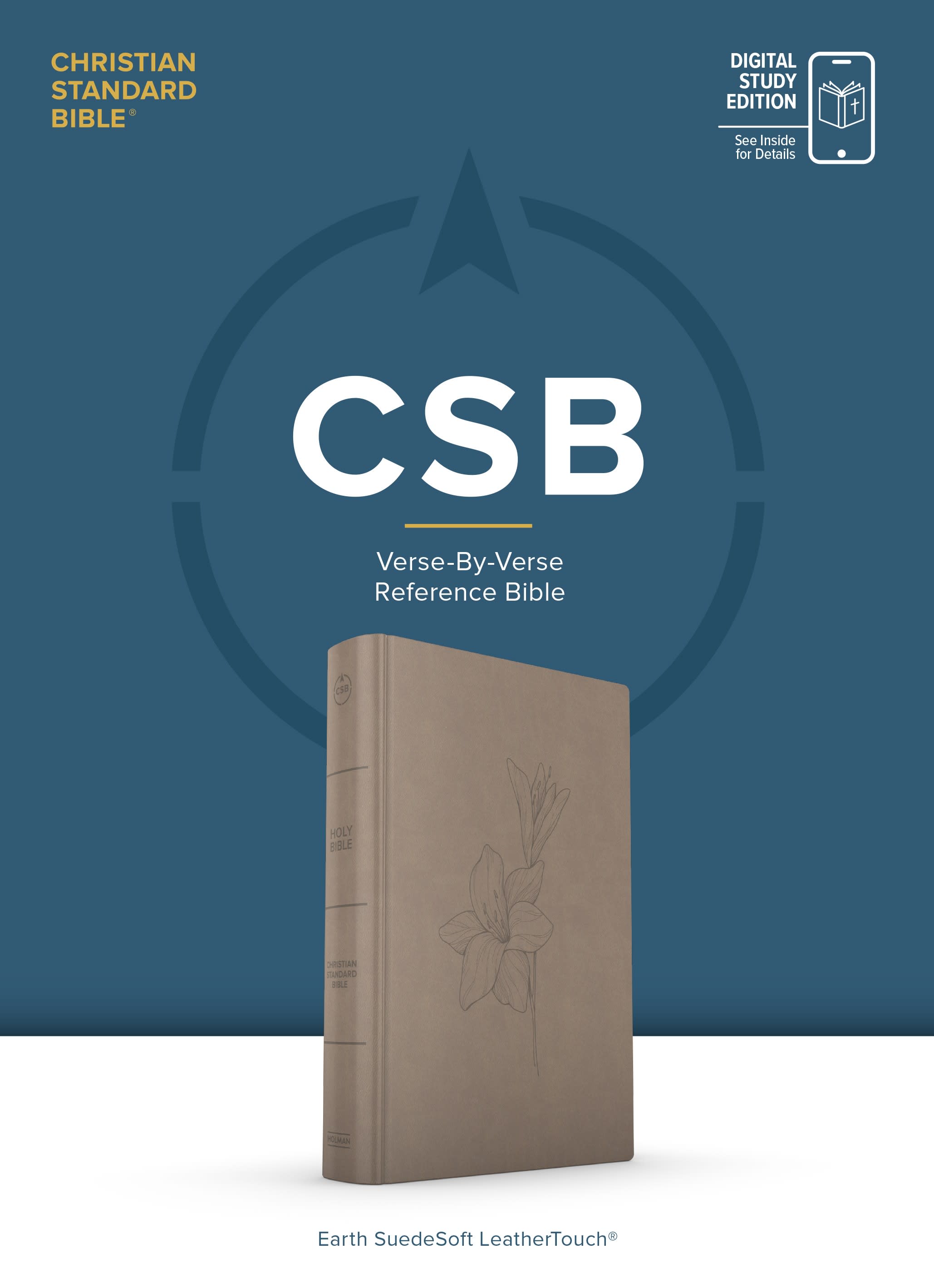 slide 2 of 2 for CSB Verse-by-Verse Reference Bible, Digital Study Edition, Earth SuedeSoft LeatherTouch