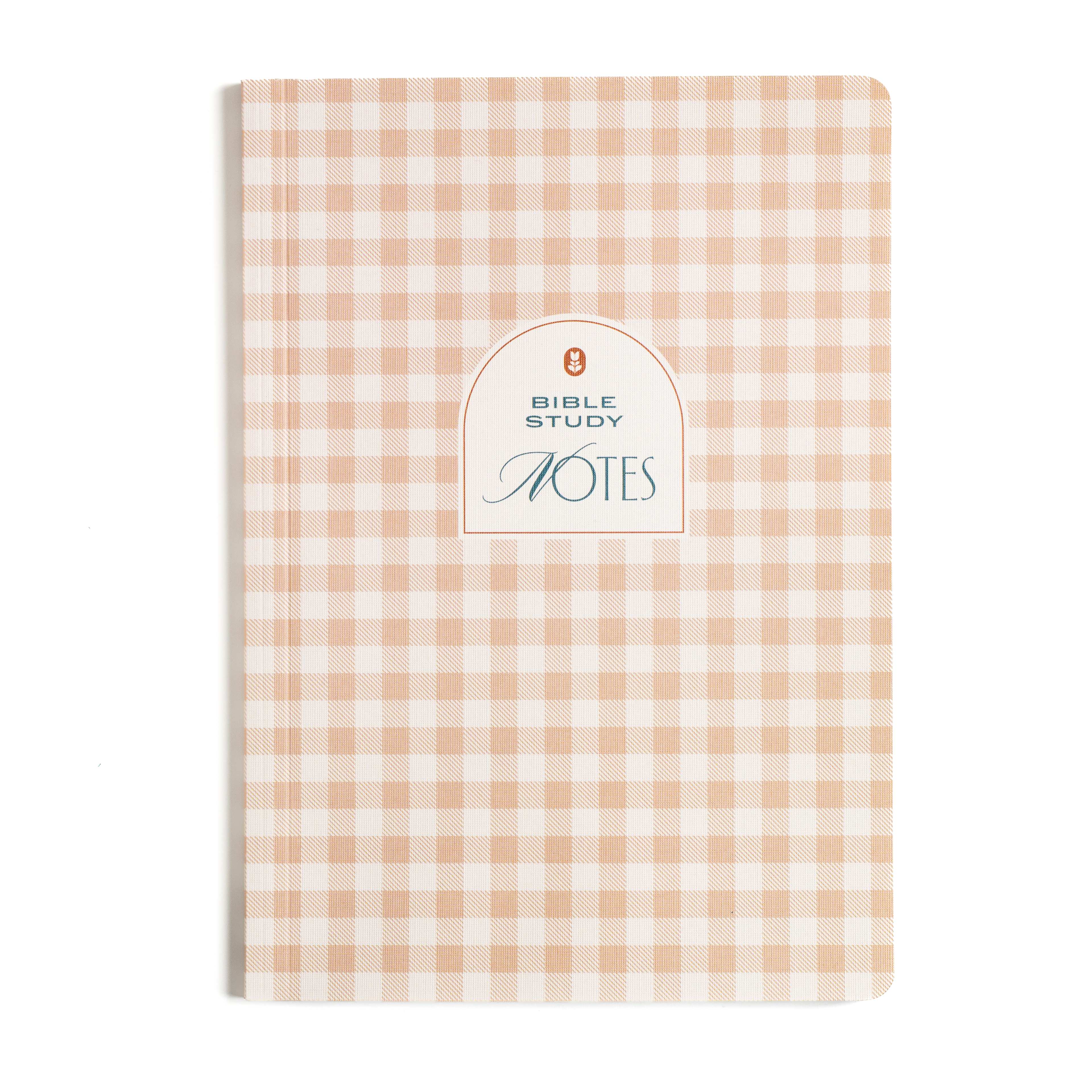 Tan Gingham Bible Study Notes Journal | Lifeway