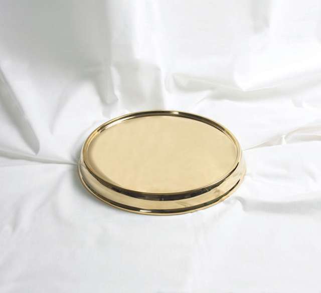 RemembranceWare: Communion Tray Base - Brass Finish