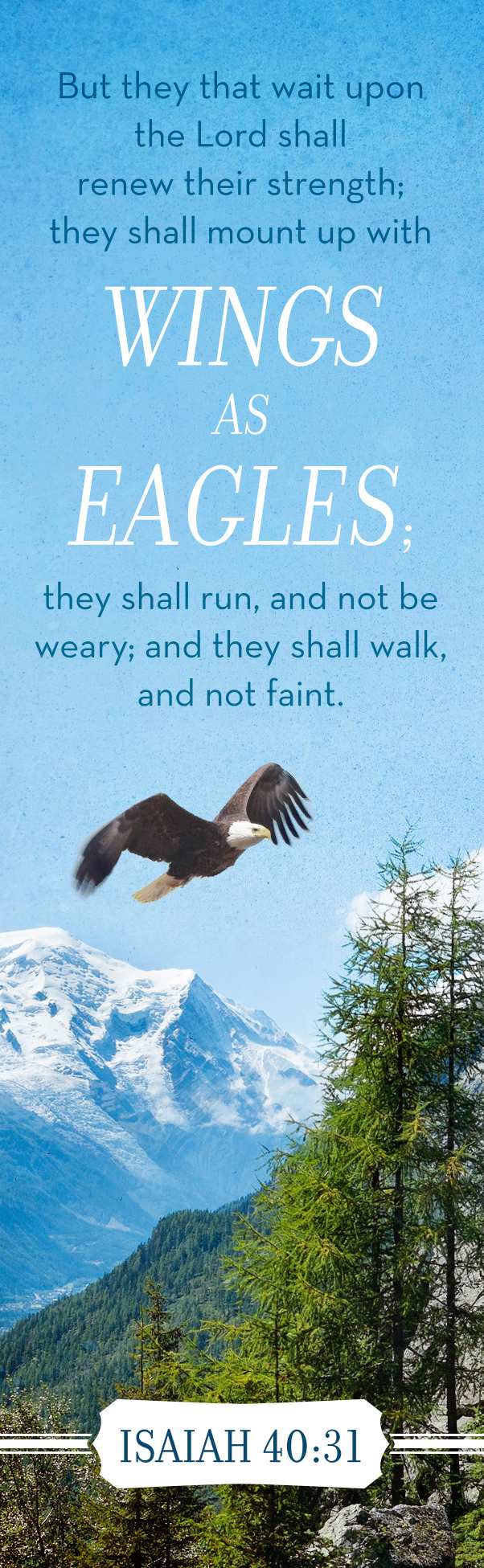 General Worship Bookmark: Wings As Eagles (Package of 25)