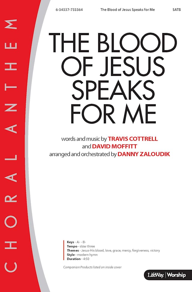 The Blood of Jesus Speaks for Me - Downloadable Bass Rehearsal Track
