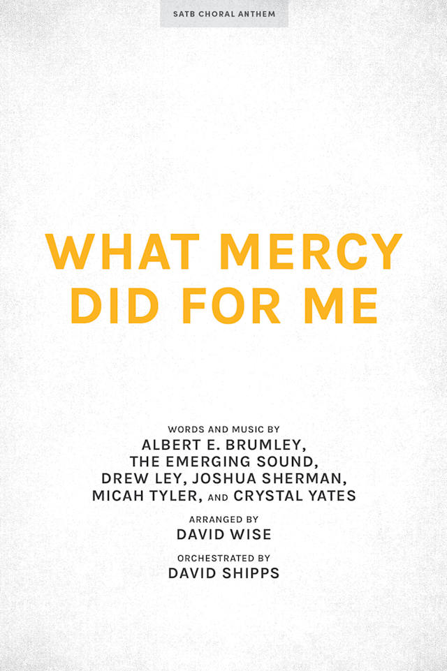 What Mercy Did for Me - Downloadable Alto Rehearsal Track