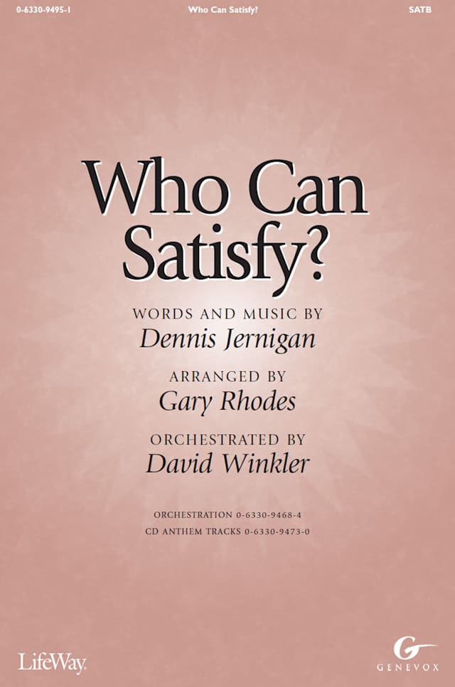 Who Can Satisfy? - Downloadable Split-Track Accompaniment Track