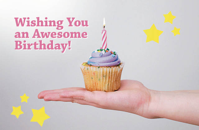 Birthday Postcard: Happy Birthday Candles (Package of 25)