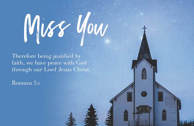 Miss You Postcard: Miss You (Package of 25)