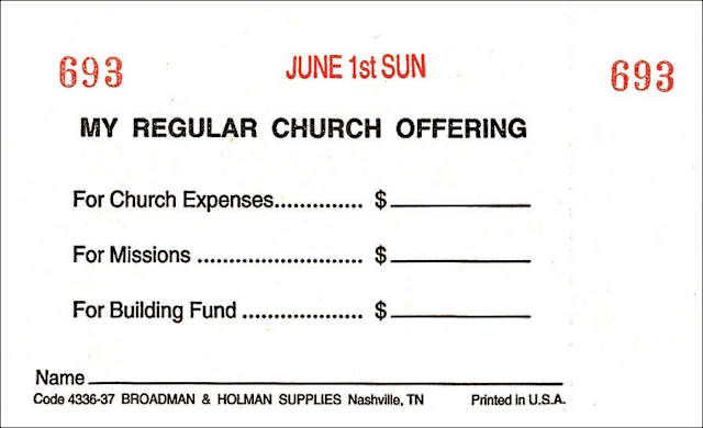 Offering Envelope: Weekly Three-Fund - Dated and Numbered (Package of 53)