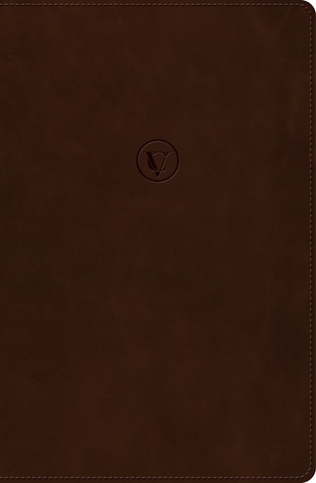 RVR 1960 Biblia de estudio de César Vidal, café símil piel
