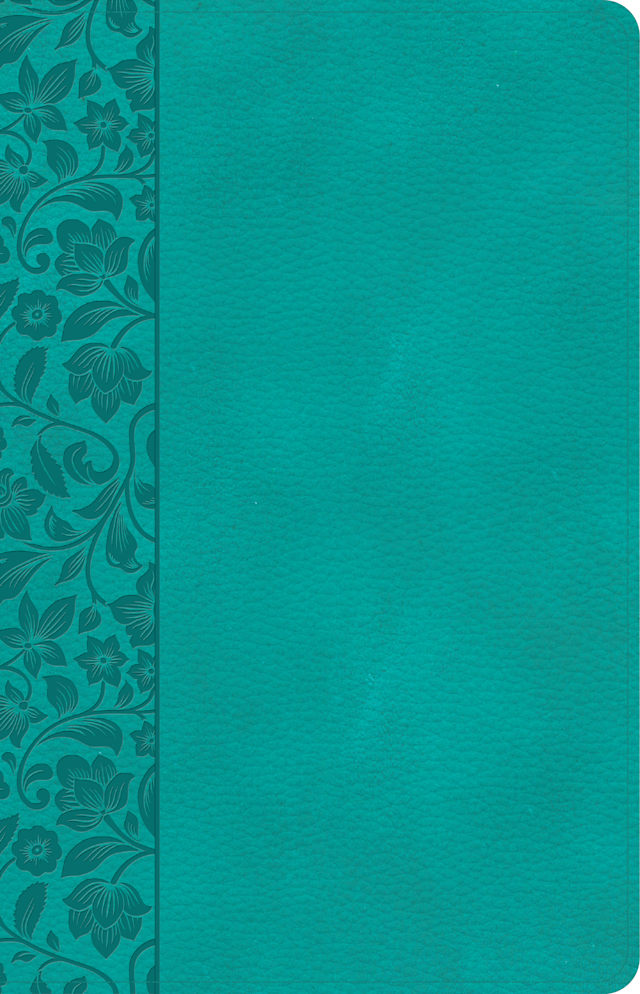 CSB Large Print Personal Size Reference Bible, Teal LeatherTouch, Indexed