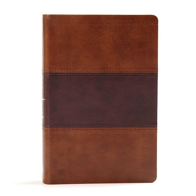 KJV Large Print Personal Size Reference Bible, Saddle Brown LeatherTouch Indexed