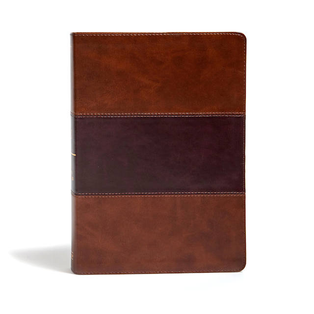 KJV Super Giant Print Reference Bible, Saddle Brown LeatherTouch