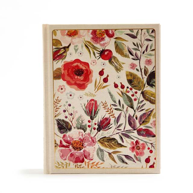 CSB Notetaking Bible, Floral Cloth Over Board