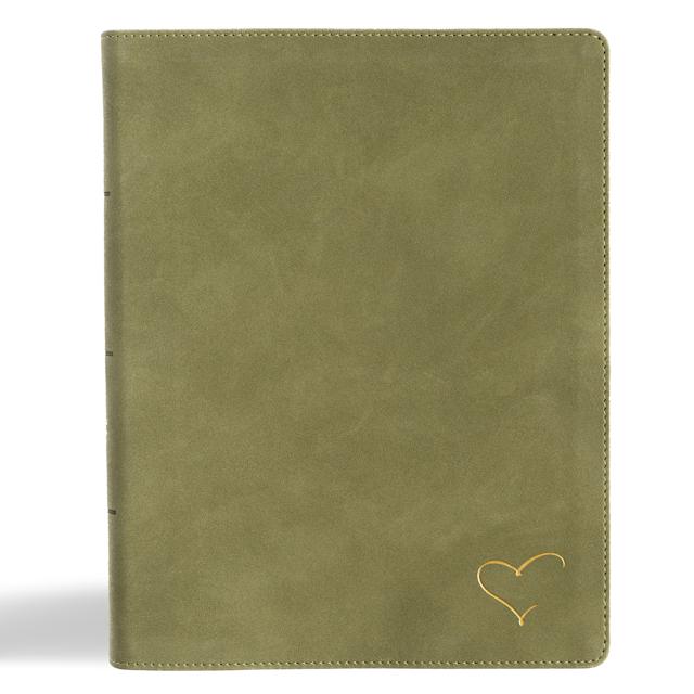 CSB Notetaking Bible, Revive Our Hearts Edition, Sage SuedeSoft LeatherTouch
