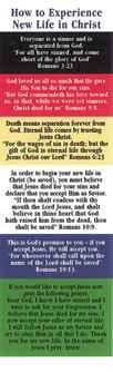 General Worship Bookmark: Plan of Salvation (Package of 25)