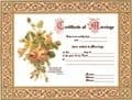 Certificate of Marriage - Flat (Package of 6)