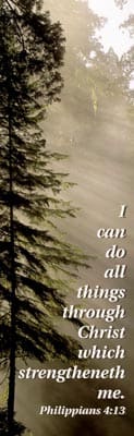 General Worship Bookmark: Philippians 4:13 (Package of 25)