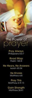 General Worship Bookmark: Power of Prayer (Package of 25)