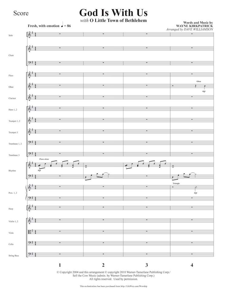 God Is with Us - Downloadable Orchestration