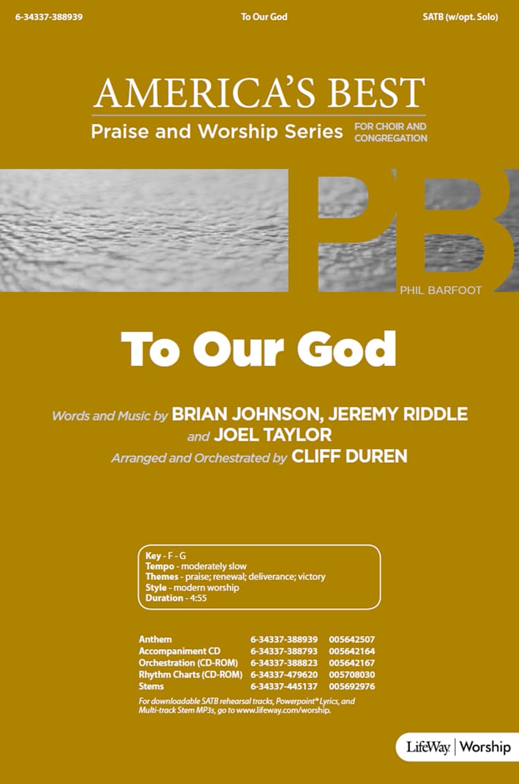 To Our God - Downloadable Lyric File