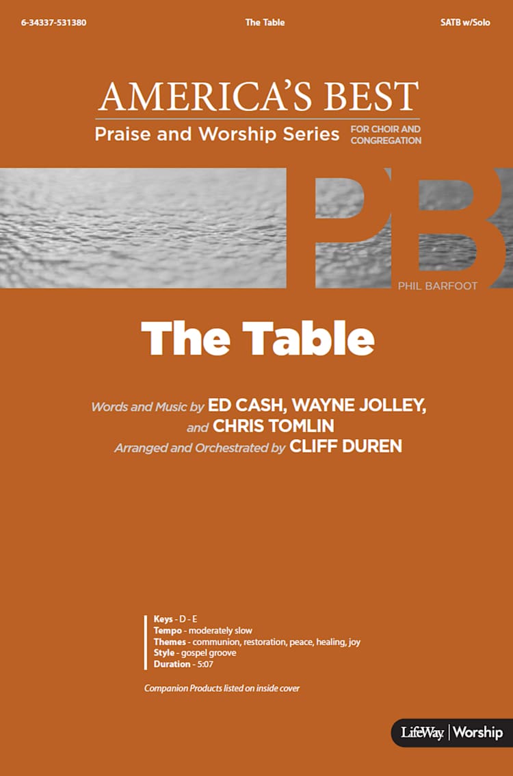 The Table - Downloadable Lyric File