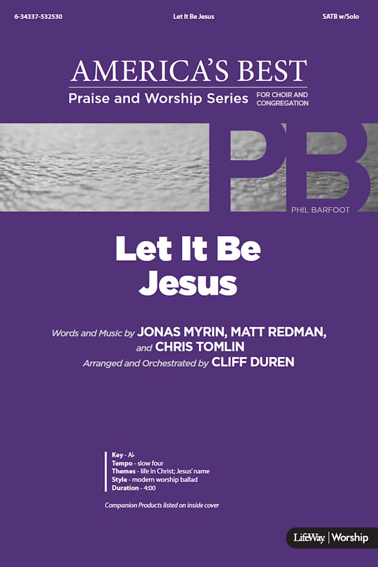 Let It Be Jesus - Downloadable Lyric File