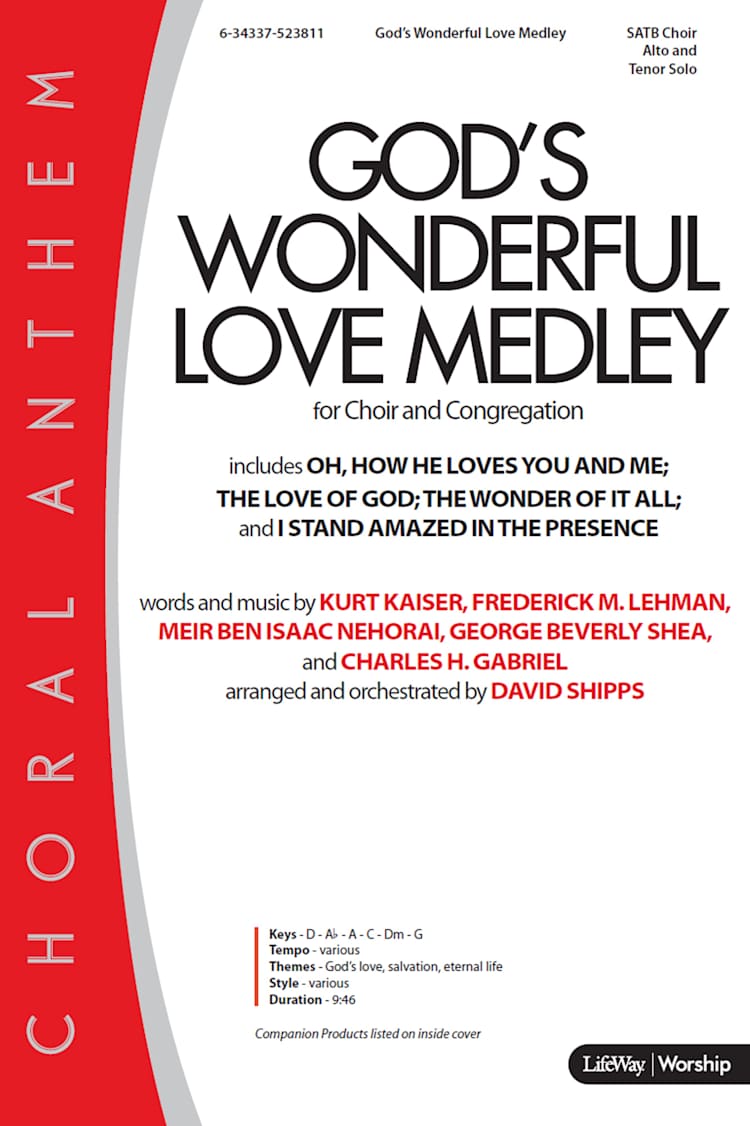 God's Wonderful Love Medley - Downloadable Lyric File