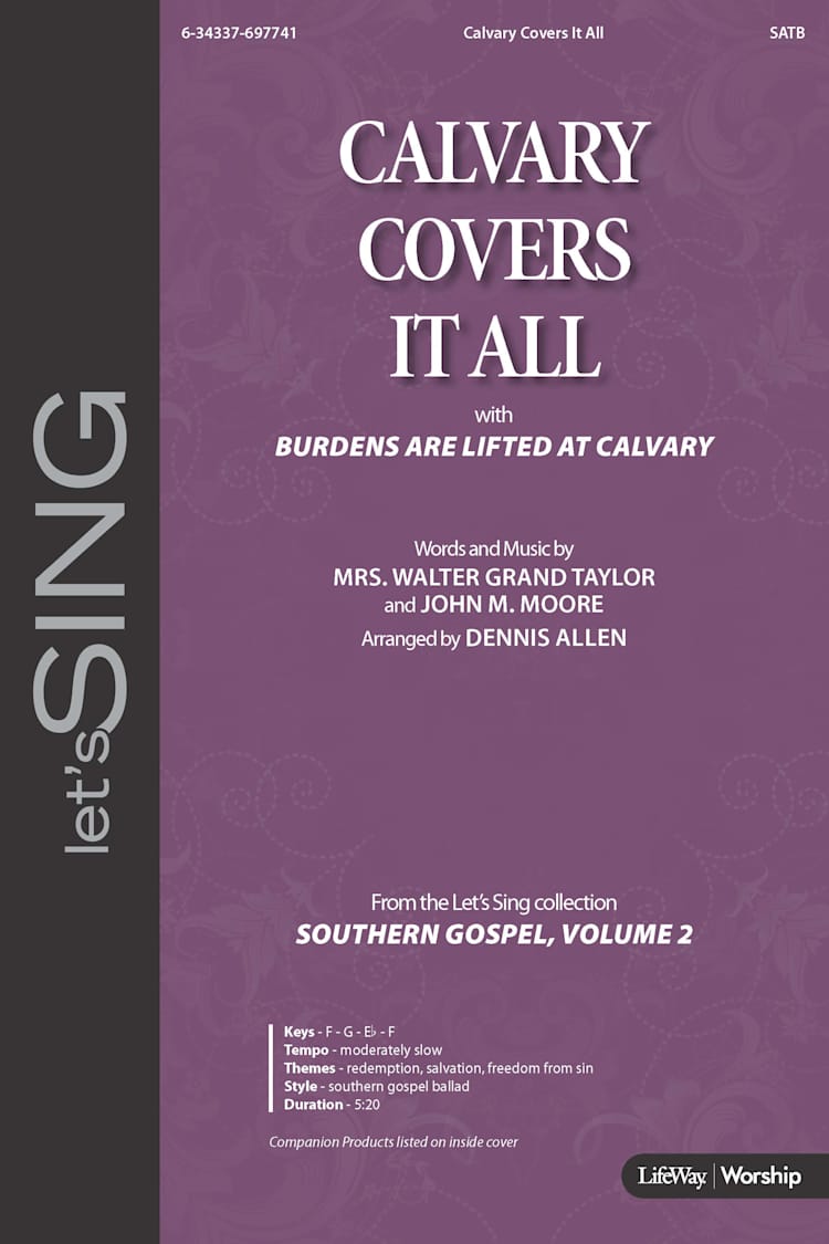 Calvary Covers It All with Burdens Are Lifted at Calvary - Downloadable Lyric File