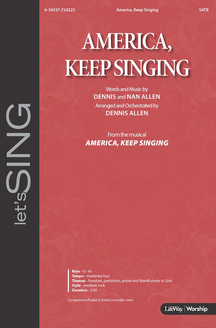 America, Keep Singing - Downloadable Lyric File