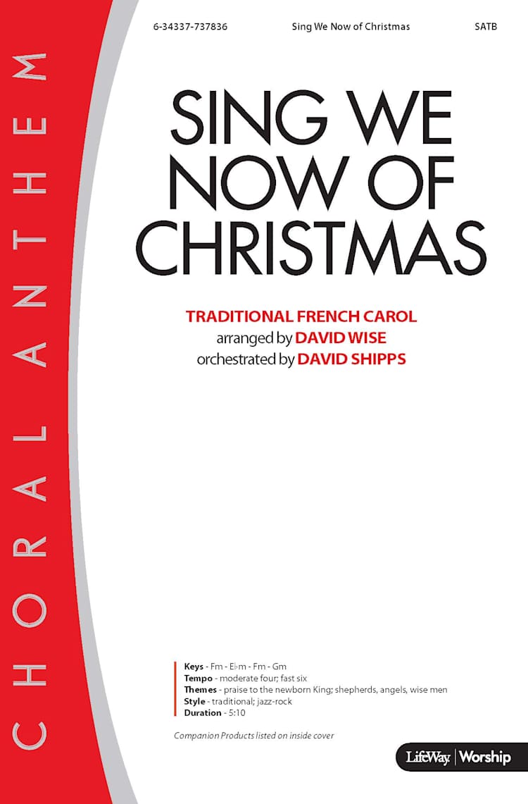 Sing We Now of Christmas (Wise) - Downloadable Lyric File