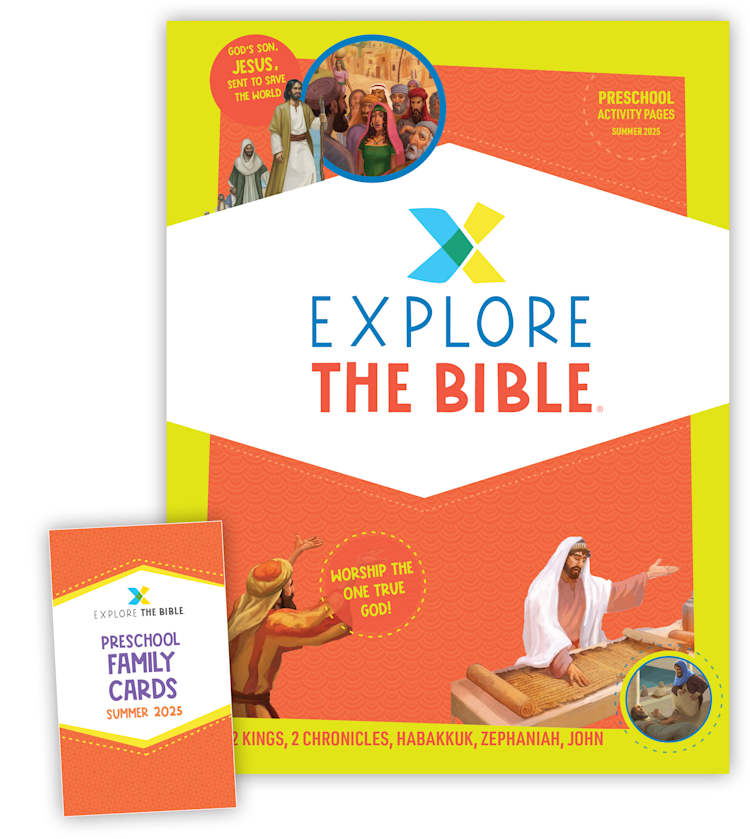 EXPLORE THE BIBLE Preschool Activity Pack - Summer 2025