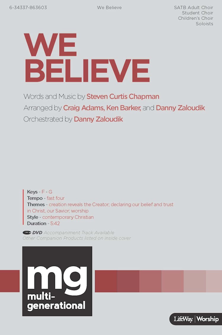 We Believe - Downloadable Split-Track Accompaniment Track