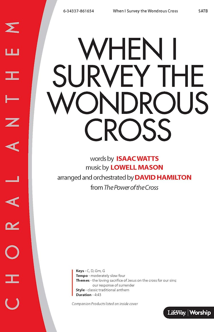 When I Survey the Wondrous Cross - Downloadable Lyric File