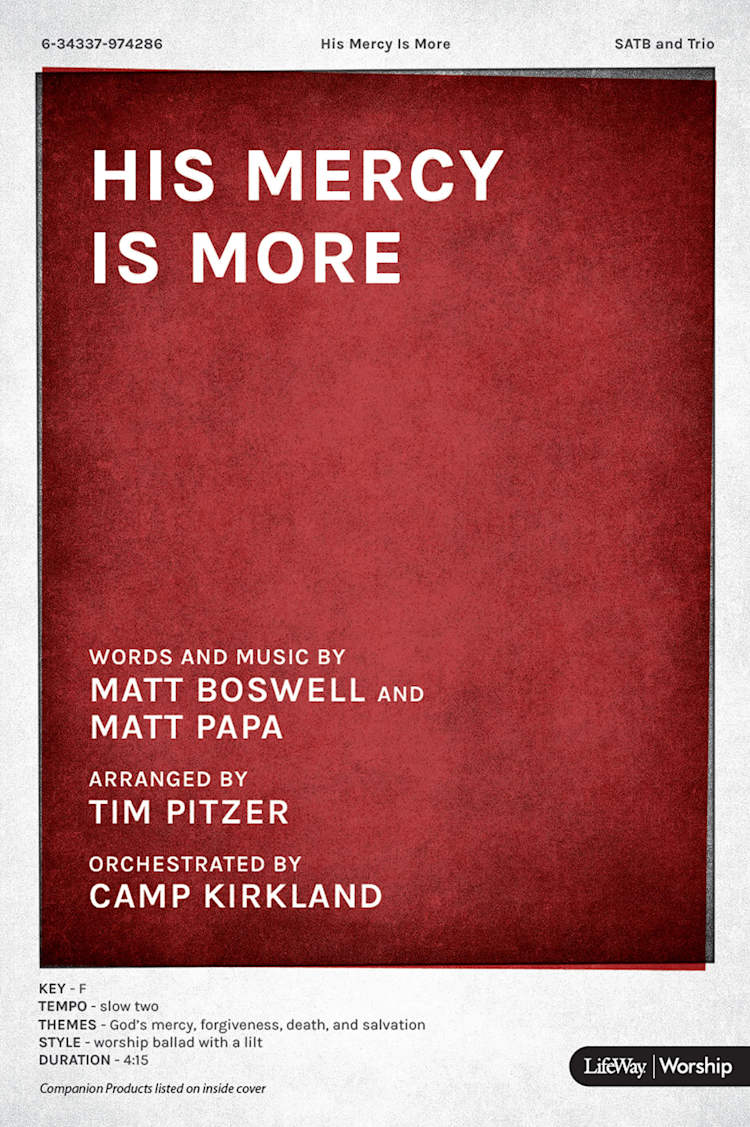His Mercy Is More - Downloadable Tenor Rehearsal Track