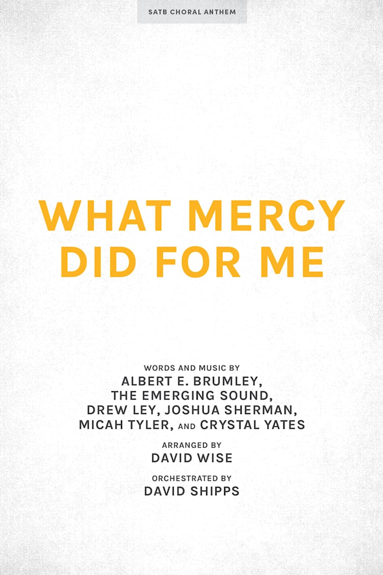 What Mercy Did for Me - Downloadable Rhythm Charts