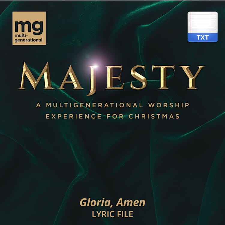 Gloria, Amen - Downloadable Lyric File