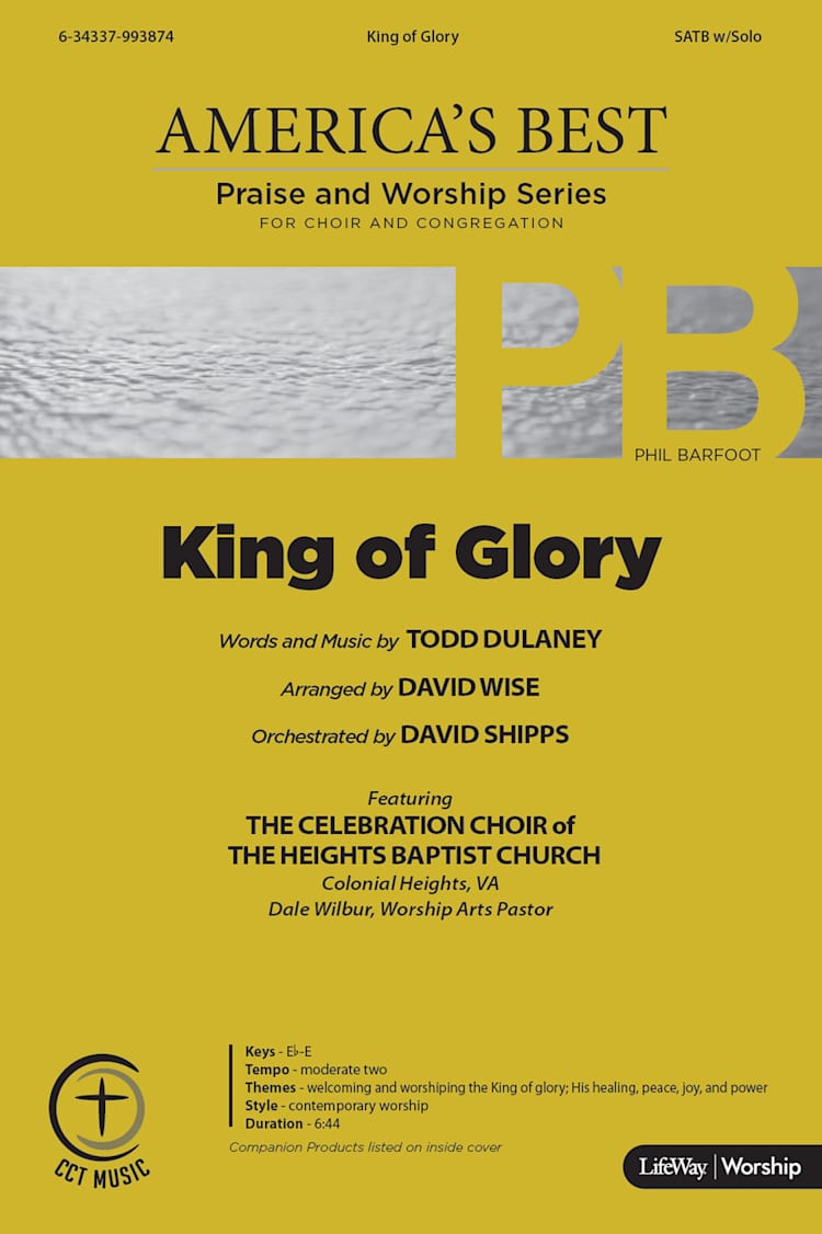 King of Glory - Downloadable Lyric File