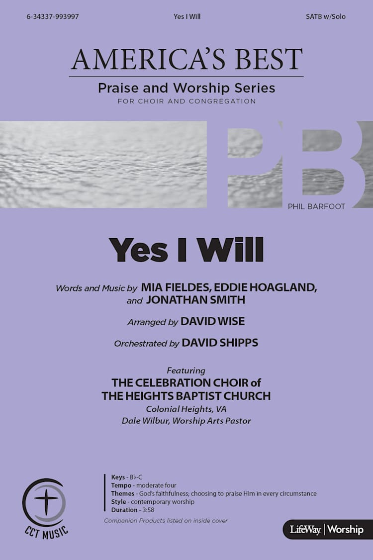 Yes I Will - Downloadable Tenor Rehearsal Track