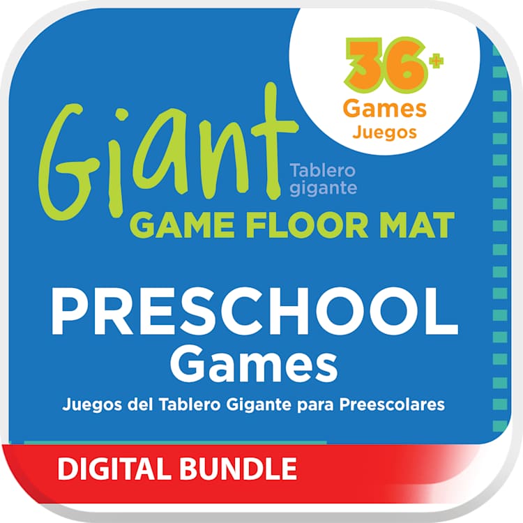 Giant Game Floor Mat - Preschool Games Digital Downloads