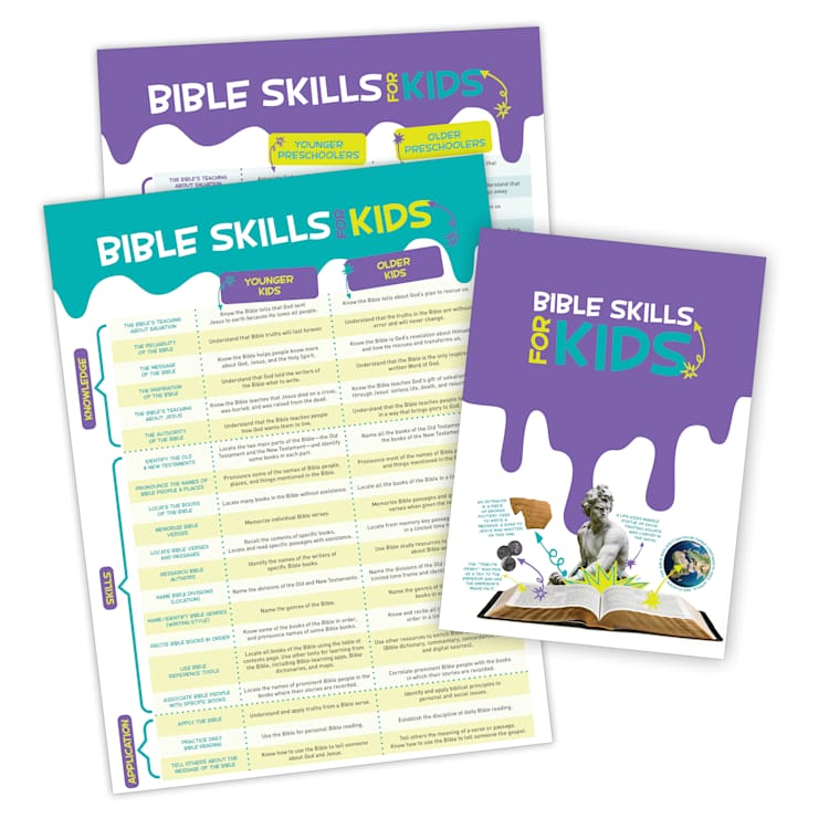 Bible Skills for Kids Booklet and Chart (Package of 10)