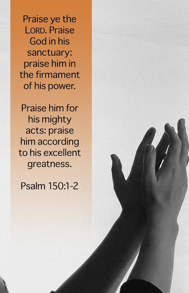 Be Still Worship Bulletins - KJV Scripture Letter Size (Pack Of 100)