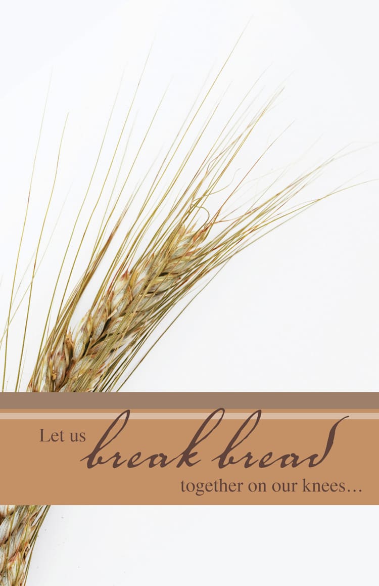 Communion Bulletin: Let Us (Package of 100)