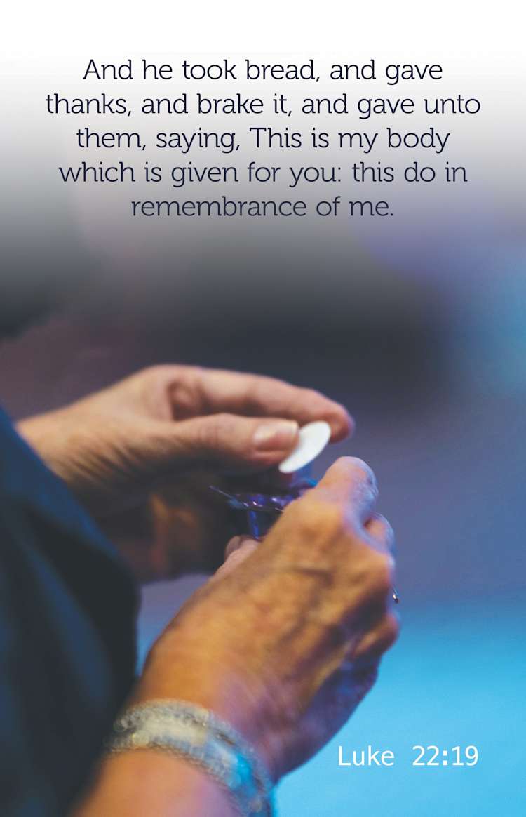Communion Bulletin: In Remembrance of Me (Package of 100)