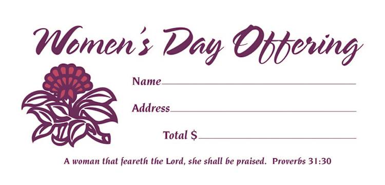 Offering Envelope: Women's Day Offering (Package of 100)