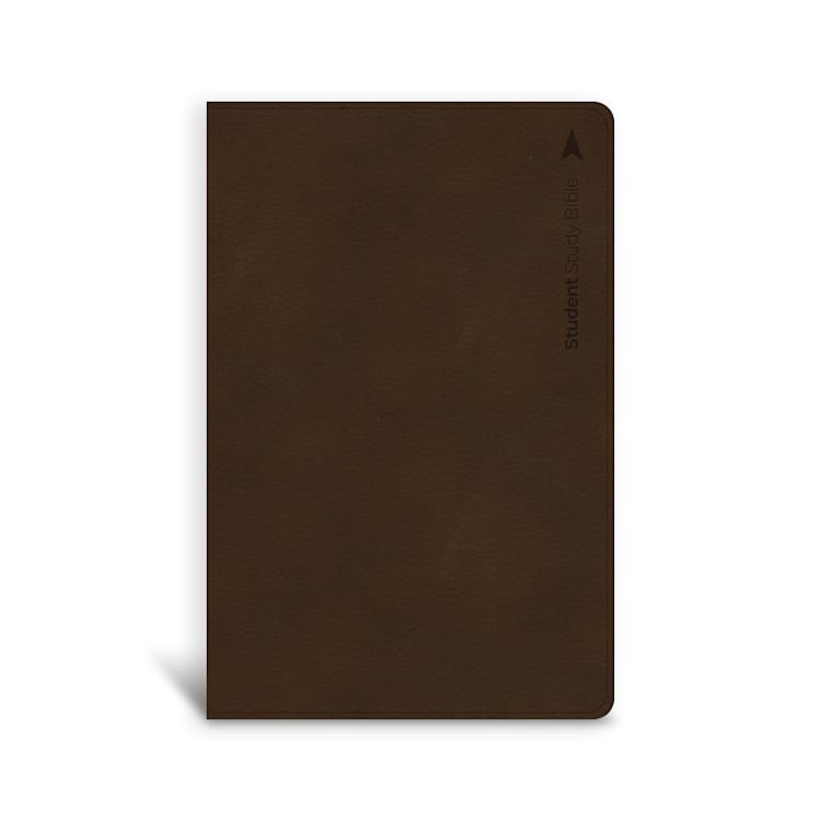 CSB Student Study Bible, Brown Leathertouch