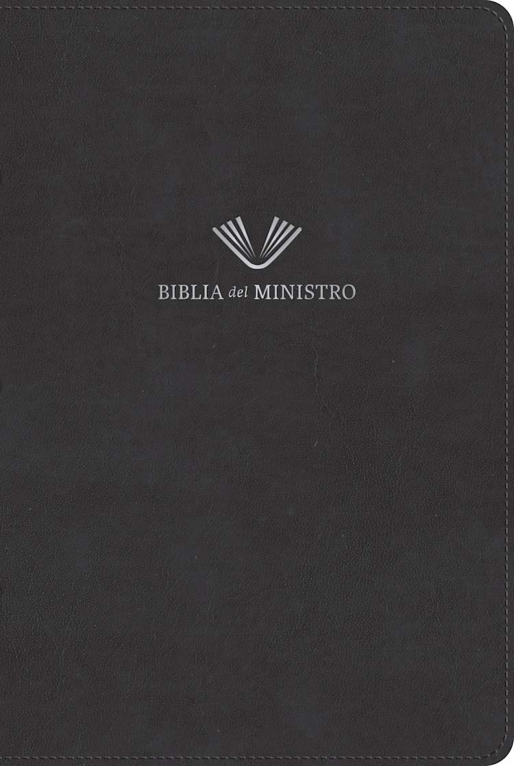 RVR 1960 Biblia del ministro, edición ampliada, negro piel fabricada