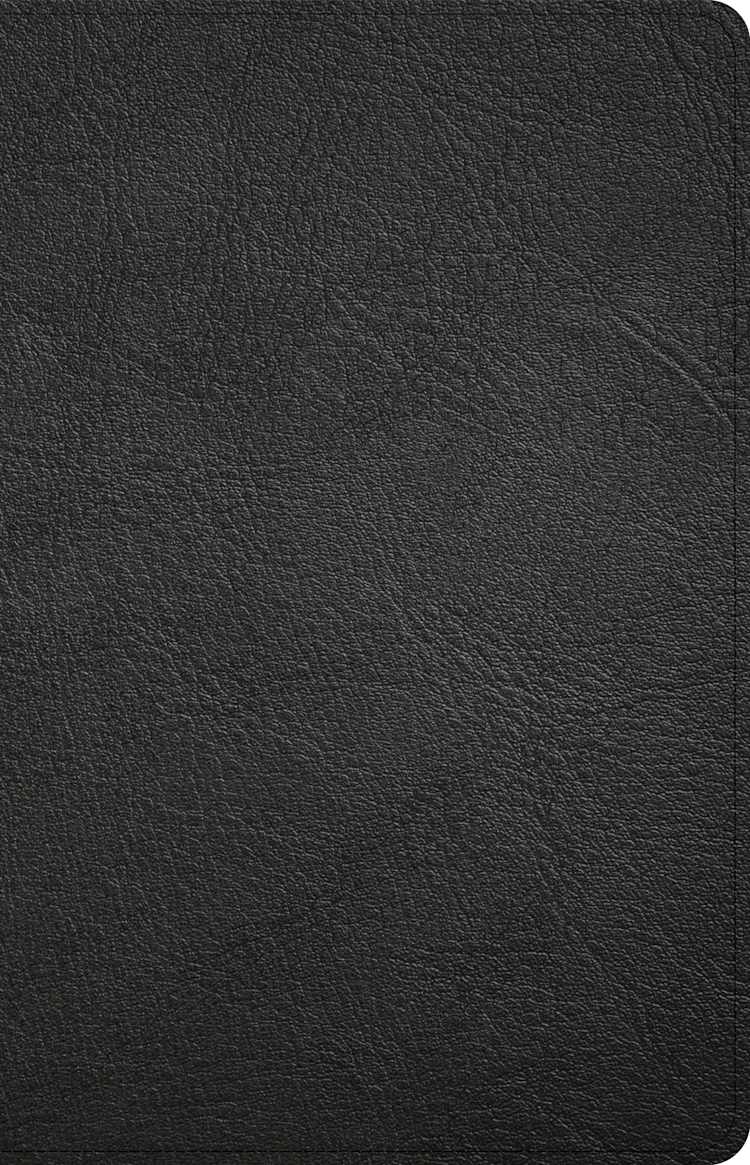 CSB Thinline Bible, Anglicised Edition, Black Genuine Leather