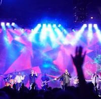 Band on stage