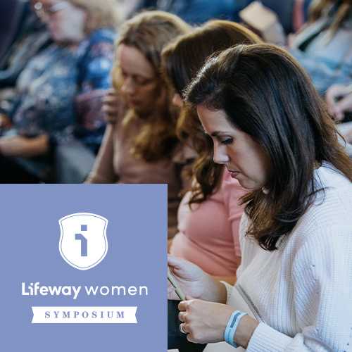 Lifeway Women Symposium logo with women praying